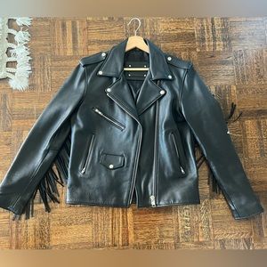 Free people leather jacket
